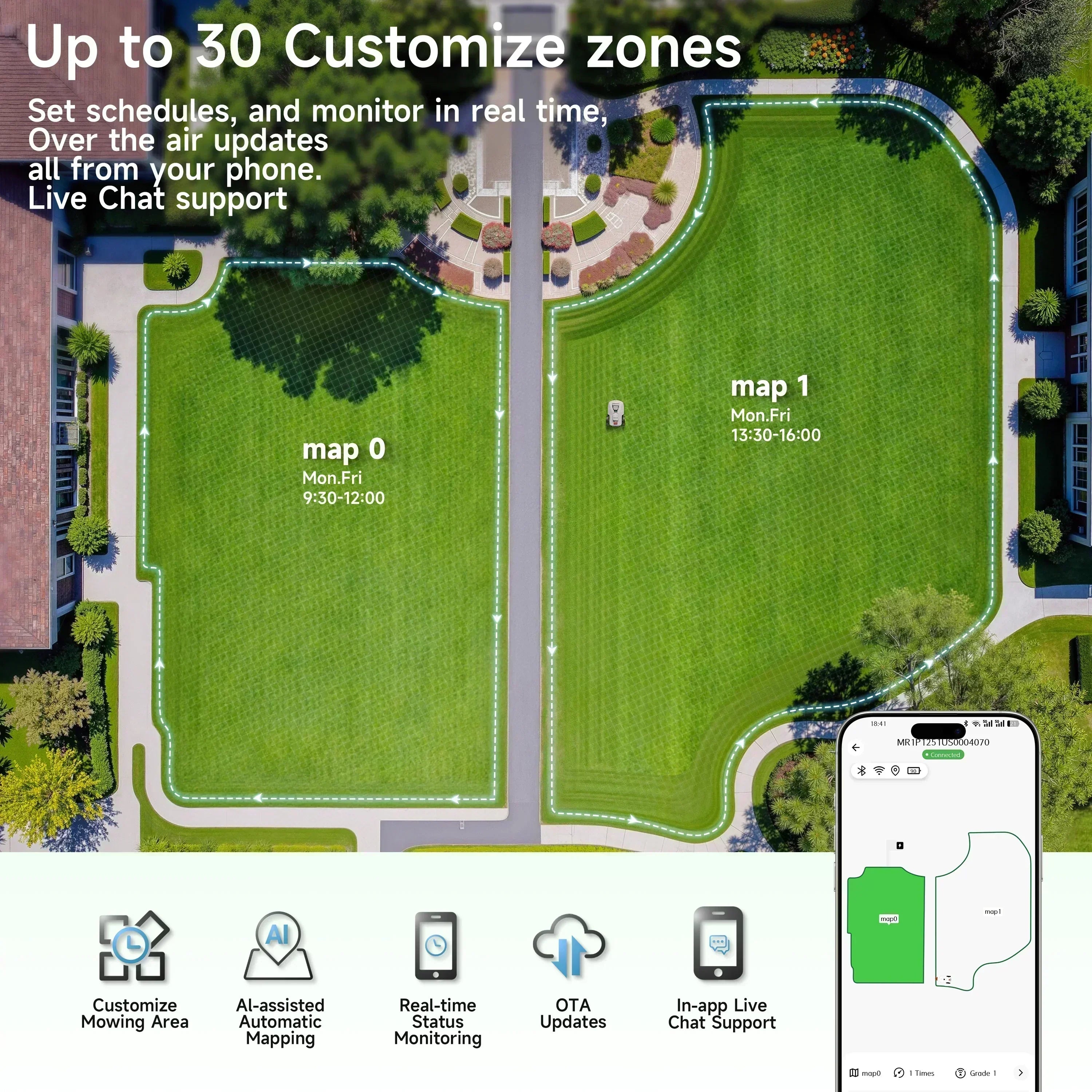 Robotic Lawn Mower Monthly Subscription - Boston